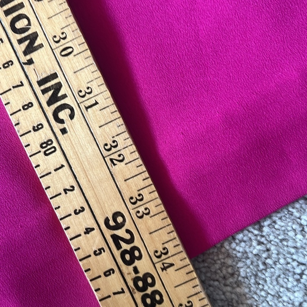 J. Crew Fuchsia Ruffleneck Shift Dress size 6 - Picture 11 of 12